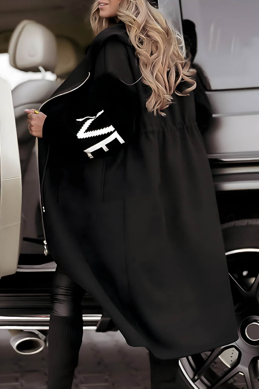 LuroLondon Roma Elegant Hooded Coatigan jacket in soft fabric with a hood and stylish design.