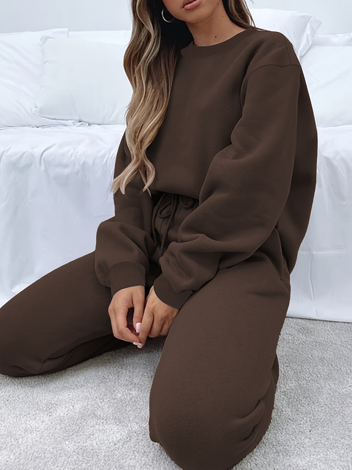 LuroLondon The Simple Two-Piece set featuring a minimalist top and matching skirt in neutral fabric.