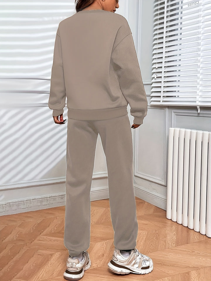 LuroLondon The Simple Two-Piece set featuring a minimalist top and matching bottom in neutral tones.