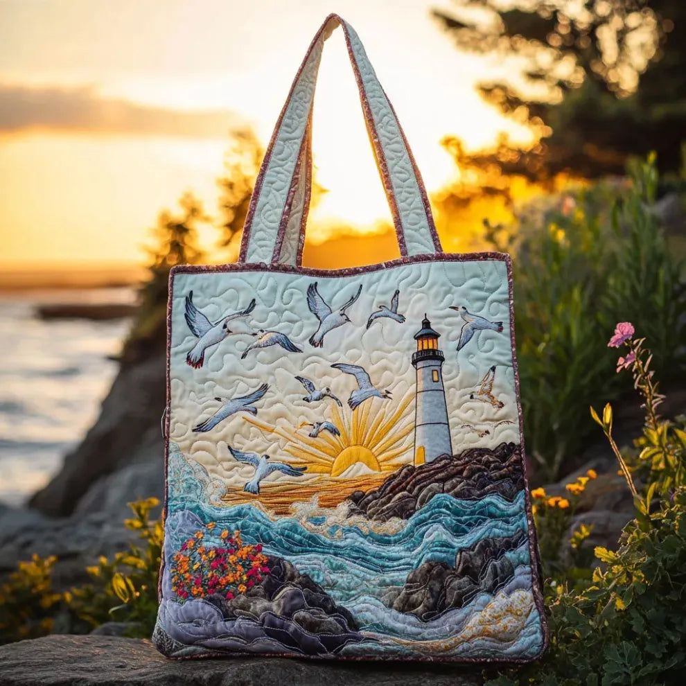 Seaside Light | Handmade Quilted Tote - LuroLondon
