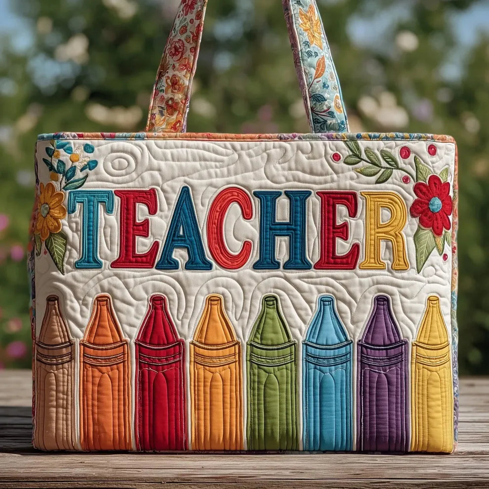 Teacher’s Joy | Handmade Quilted Tote - LuroLondon