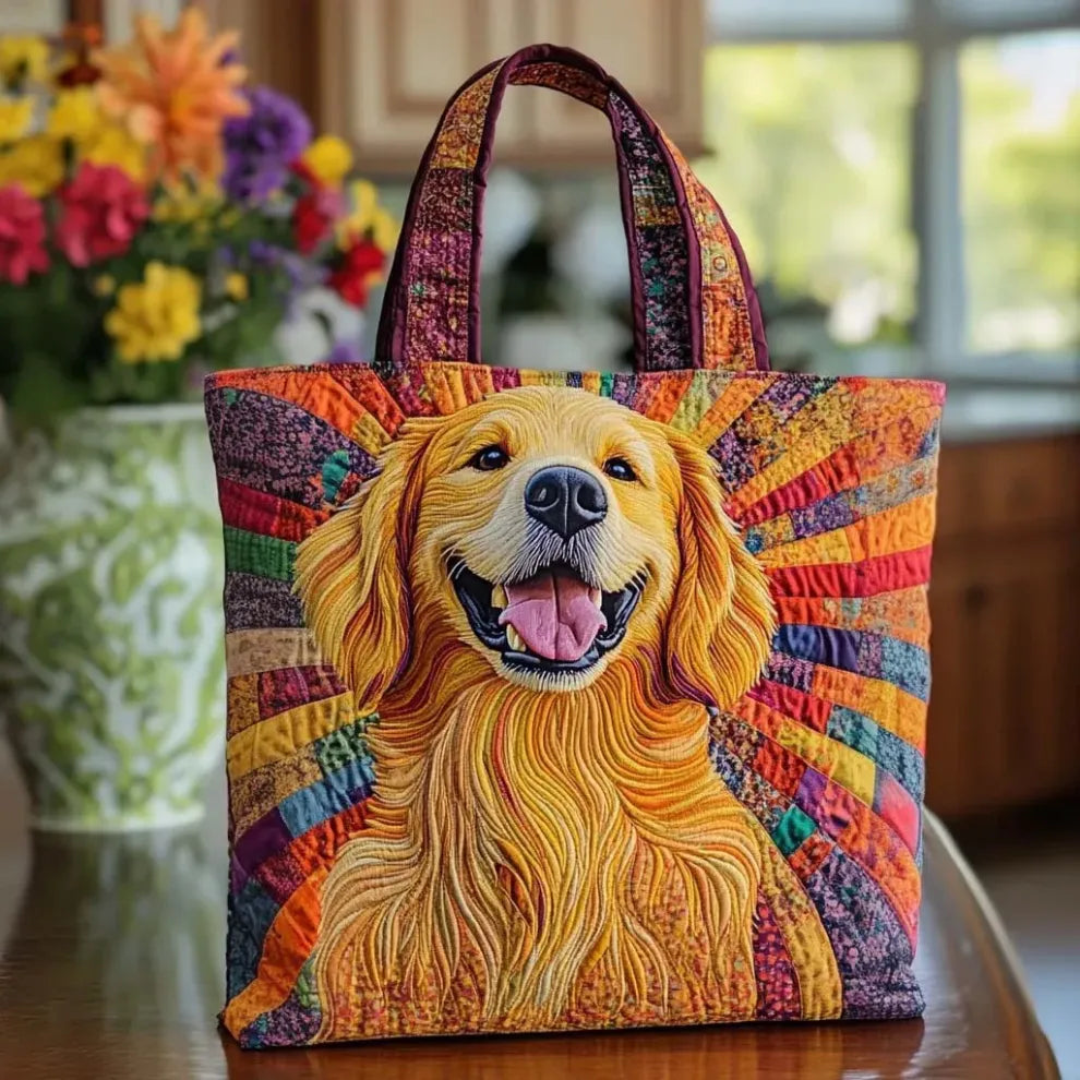 Golden Companion | Handmade Quilted Tote - LuroLondon