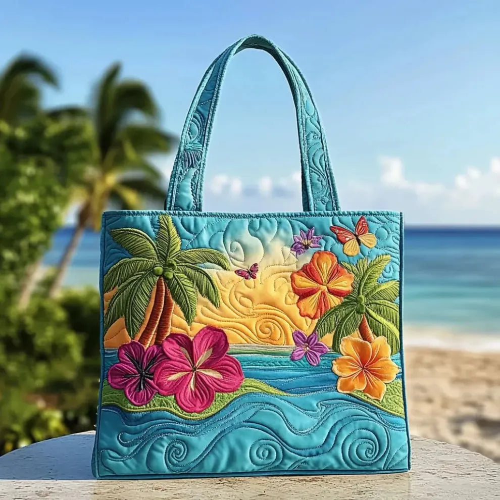 Island Breeze | Handmade Quilted Tote - LuroLondon