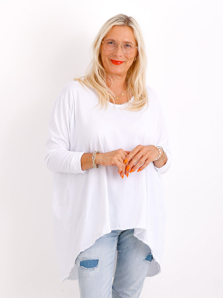 Veda Bremen Brenda long-sleeve shirt, stylish Oberteile with a comfortable fit, shown in natural fabric and casual design.