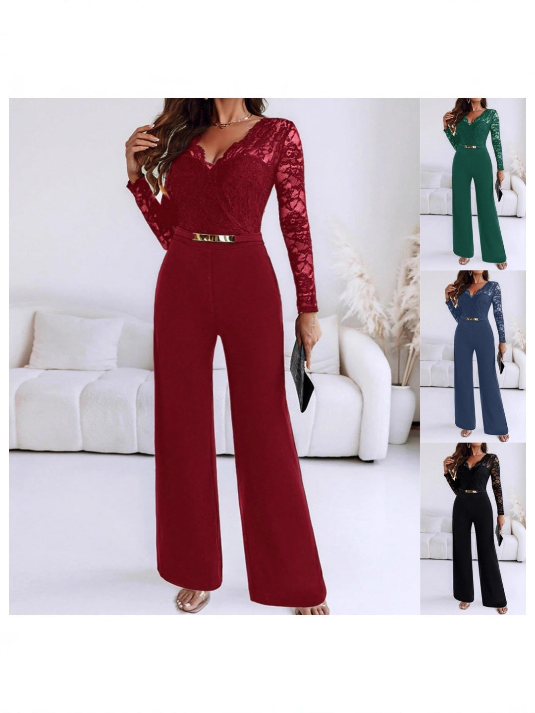 Veda Bremen Jolie jumpsuit in black, featuring a relaxed fit, wide legs, and adjustable straps, displayed on a white background.