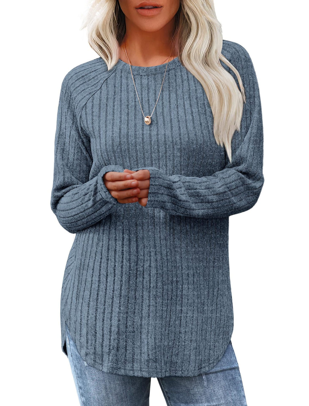 LuroLondon Classic Curve Pullover in soft knit fabric, featuring a relaxed fit and cozy neckline, displayed on a neutral background.