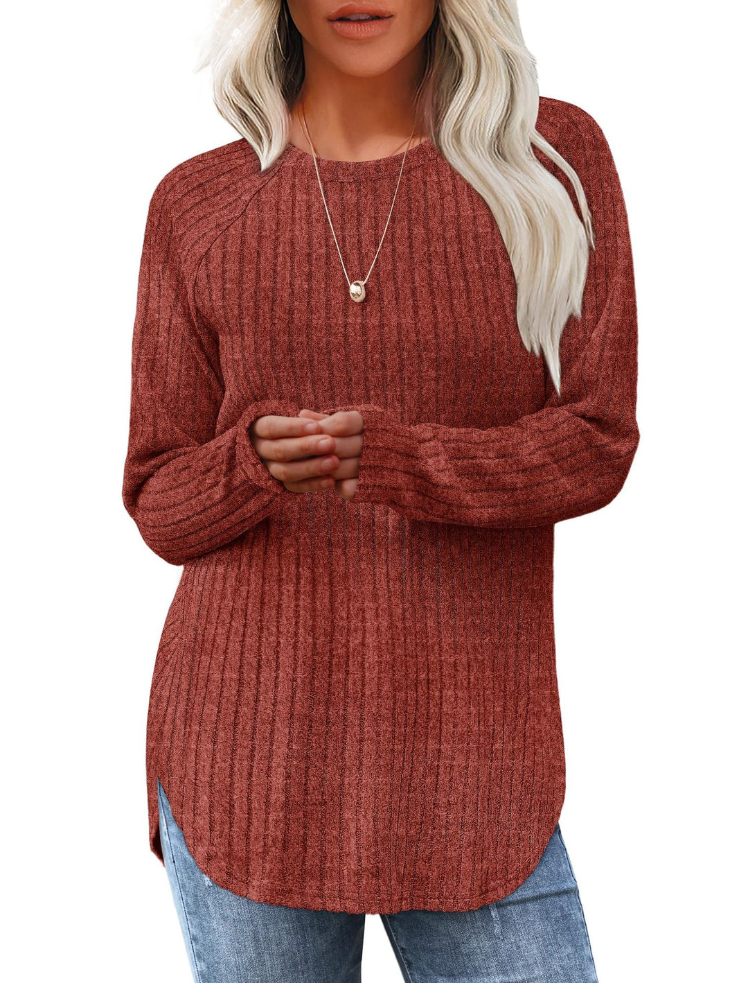 LuroLondon The Classic Curve Pullover in soft fabric, featuring a relaxed fit and stylish design, displayed on a hanger.