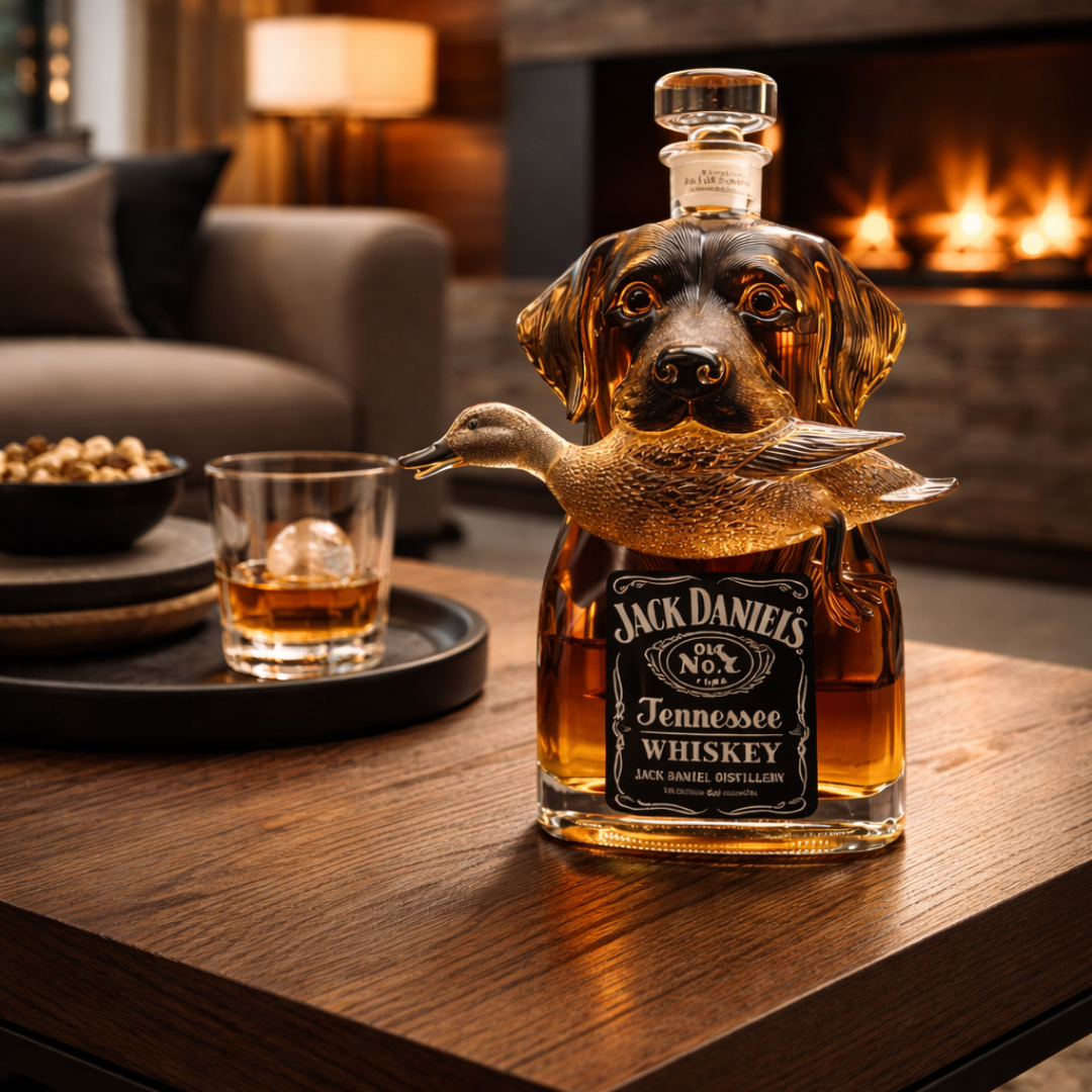 Veda Bremen Villand Edition whisky bottle with a sleek label and elegant design on a white background.