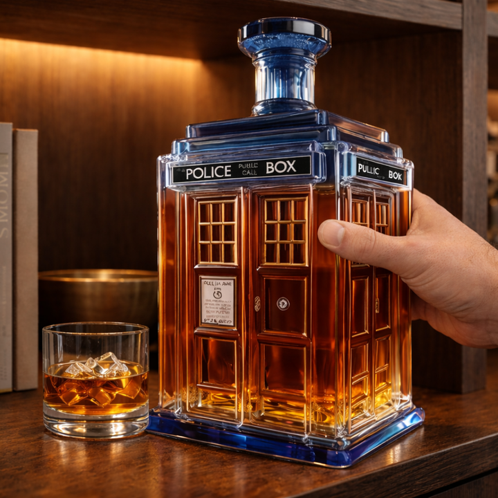 Veda Bremen Whisky Flasche - Team Edition, featuring a stylish label design on a clear glass bottle for collectible display