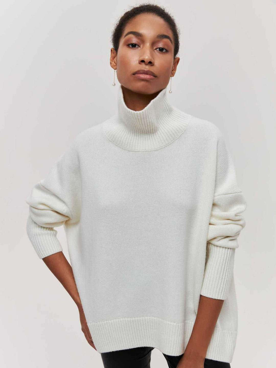 Avery | High Neck Pullover