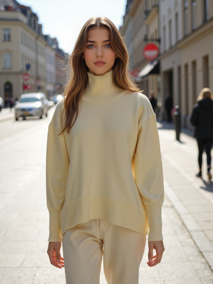 Avery | High Neck Pullover