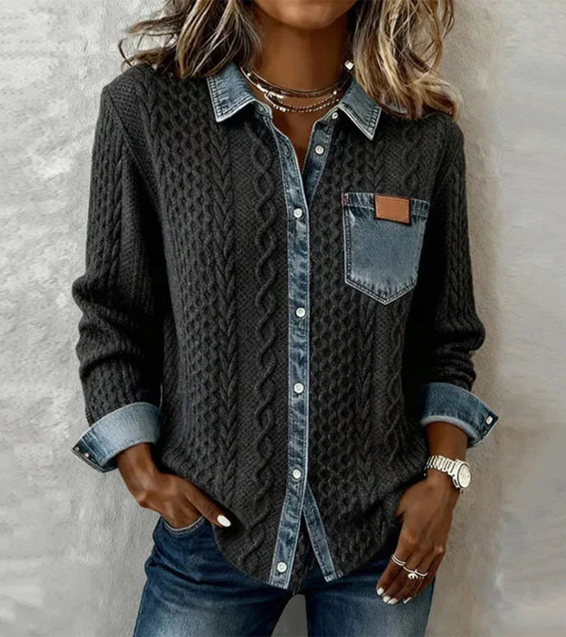LuroLondon Tiffany Knit Top in soft fabric, featuring a stylish neckline and fitted design, perfect for casual or chic outfits.