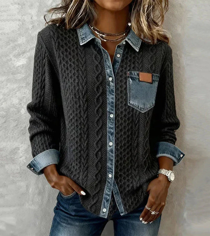 LuroLondon Tiffany Knit Top in soft fabric, featuring a stylish neckline and fitted design, perfect for casual or chic outfits.