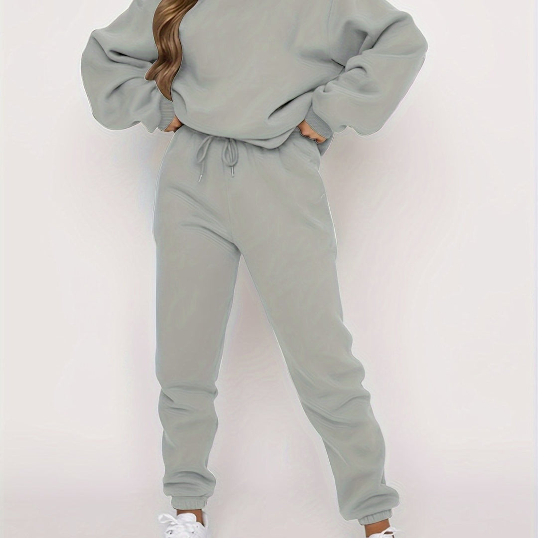 LuroLondon The Simple Two-Piece set featuring a minimalist top and matching bottom in soft, neutral fabric.