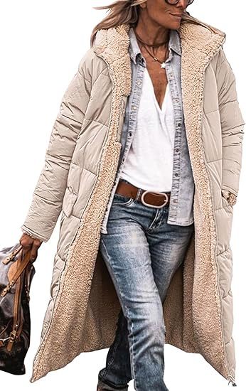 Beige Milan Reversible Coat by Lurolondon displayed on a hanger, showing both sides of the stylish, versatile outerwear.