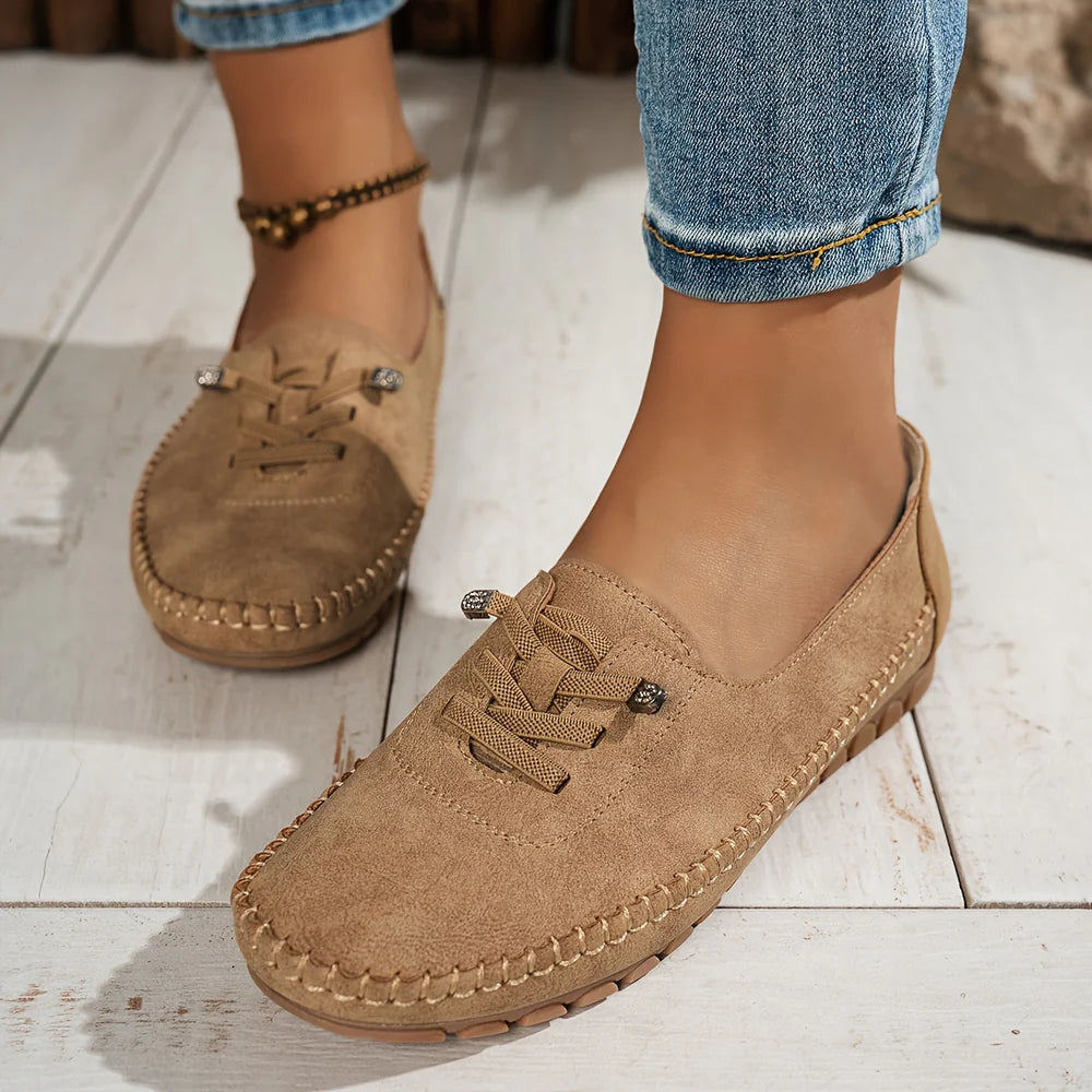 Veda Bremen Valerie camel slipper designed for sensitive feet with full support, soft interior and comfortable fit.