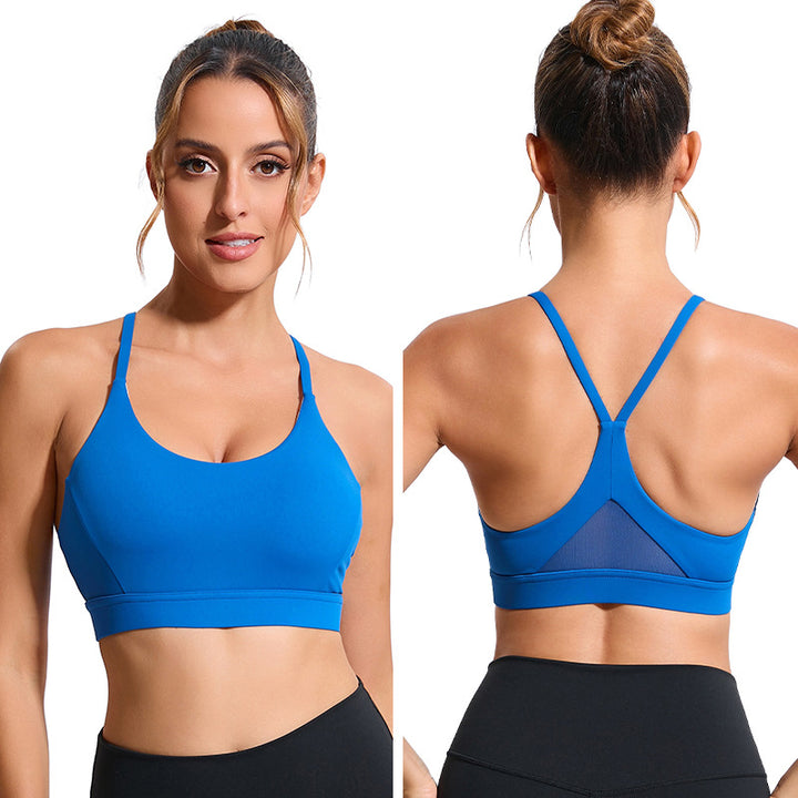 Dark blue Veda Bremen supportive form bra with adjustable straps and underwire for comfortable shaping.