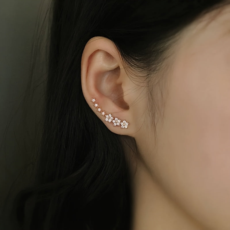 Veda Bremen timeless floral earrings featuring delicate flower designs, perfect for elegant and stylish jewelry accessories.