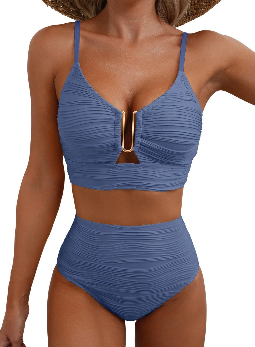 Veda Bremen Jenny figurformendes bikini-set in grey, featuring a supportive top and matching bottoms for a flattering fit.