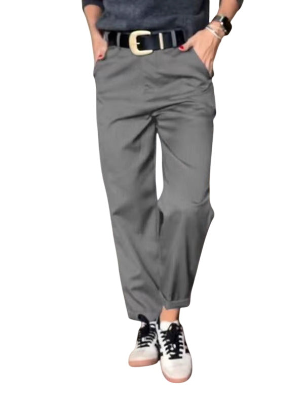Veda Bremen Melly eleganten, figurbetonenden Streifenhose in stylish black and white vertical stripe pattern.