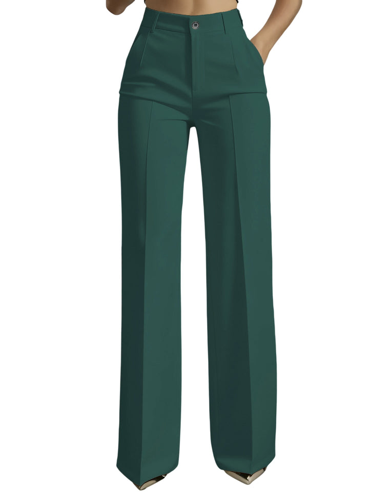 Dark green high-waisted women&