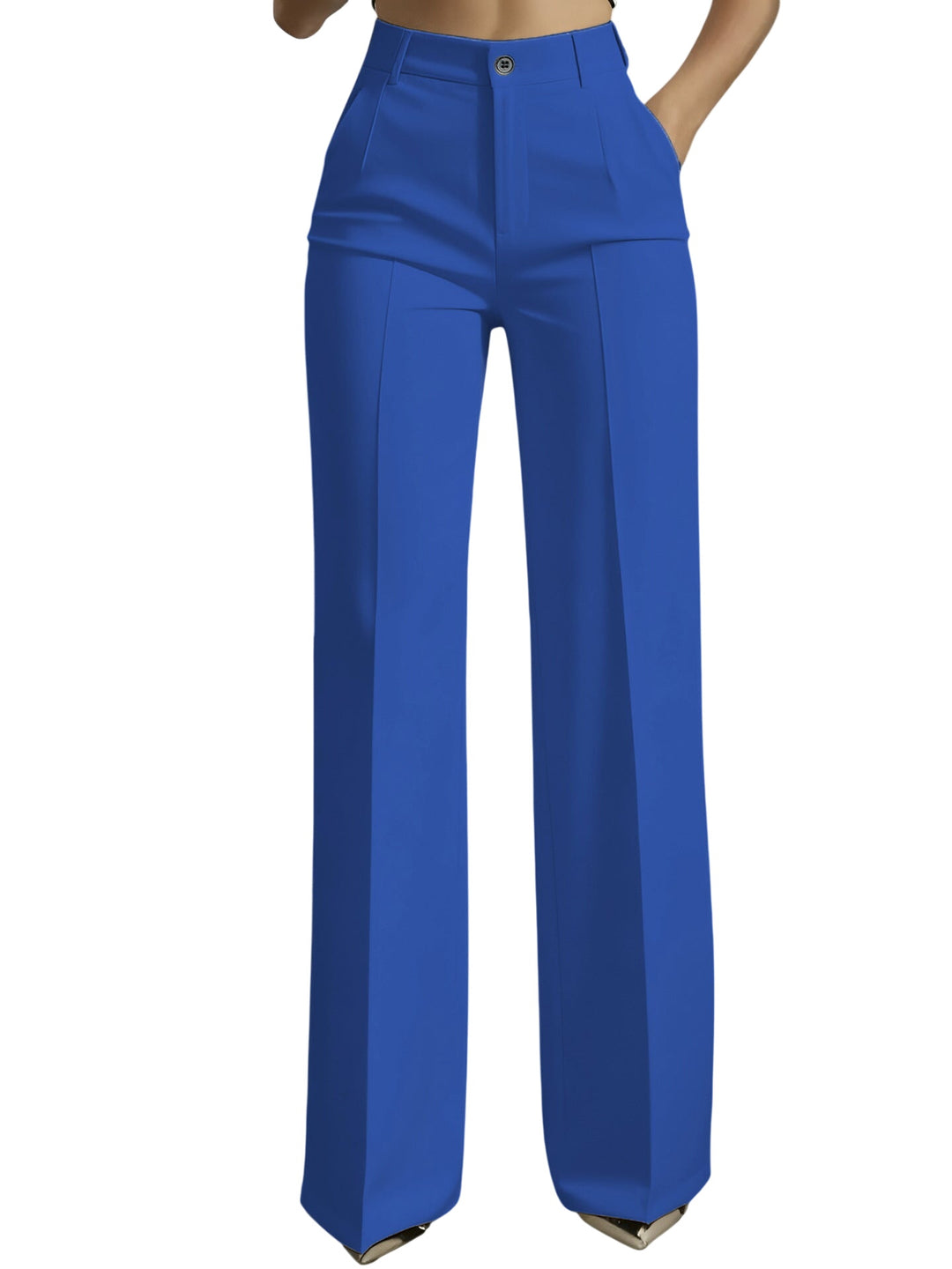 Blue high-waisted women&