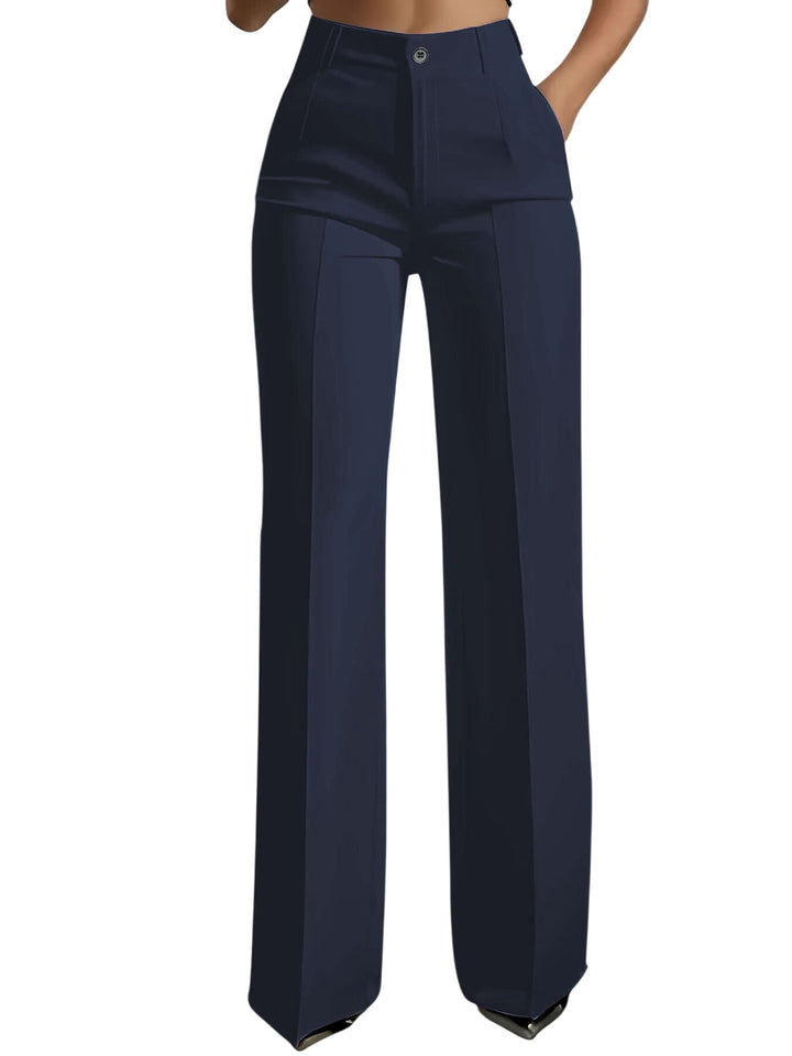 Dark blue high-waisted women&