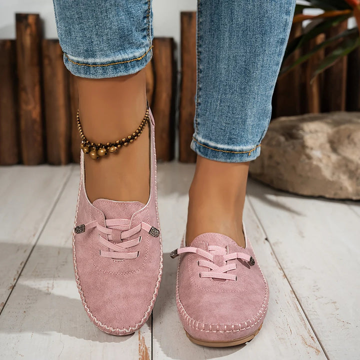 Pink Valerie slipper by Veda Bremen designed for sensitive feet with full support and cushioned comfort.
