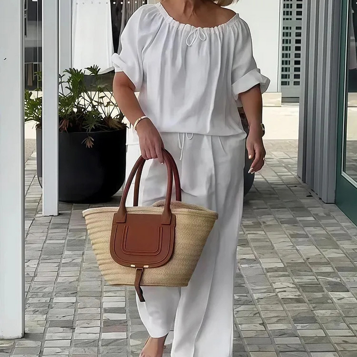 Veda Bremen Lena Komfort-Set for elegant, effortless style, featuring stylish clothing and accessories in a coordinated design.