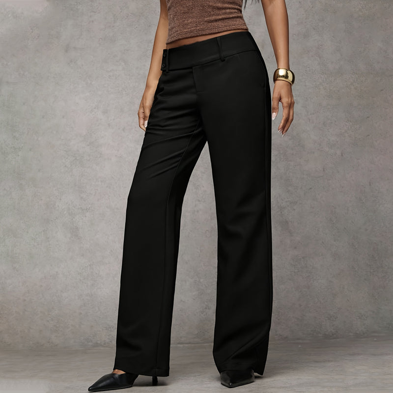 Veda Bremen Elowra tailored wide-leg suit trousers in classic fabric, displayed on a mannequin.