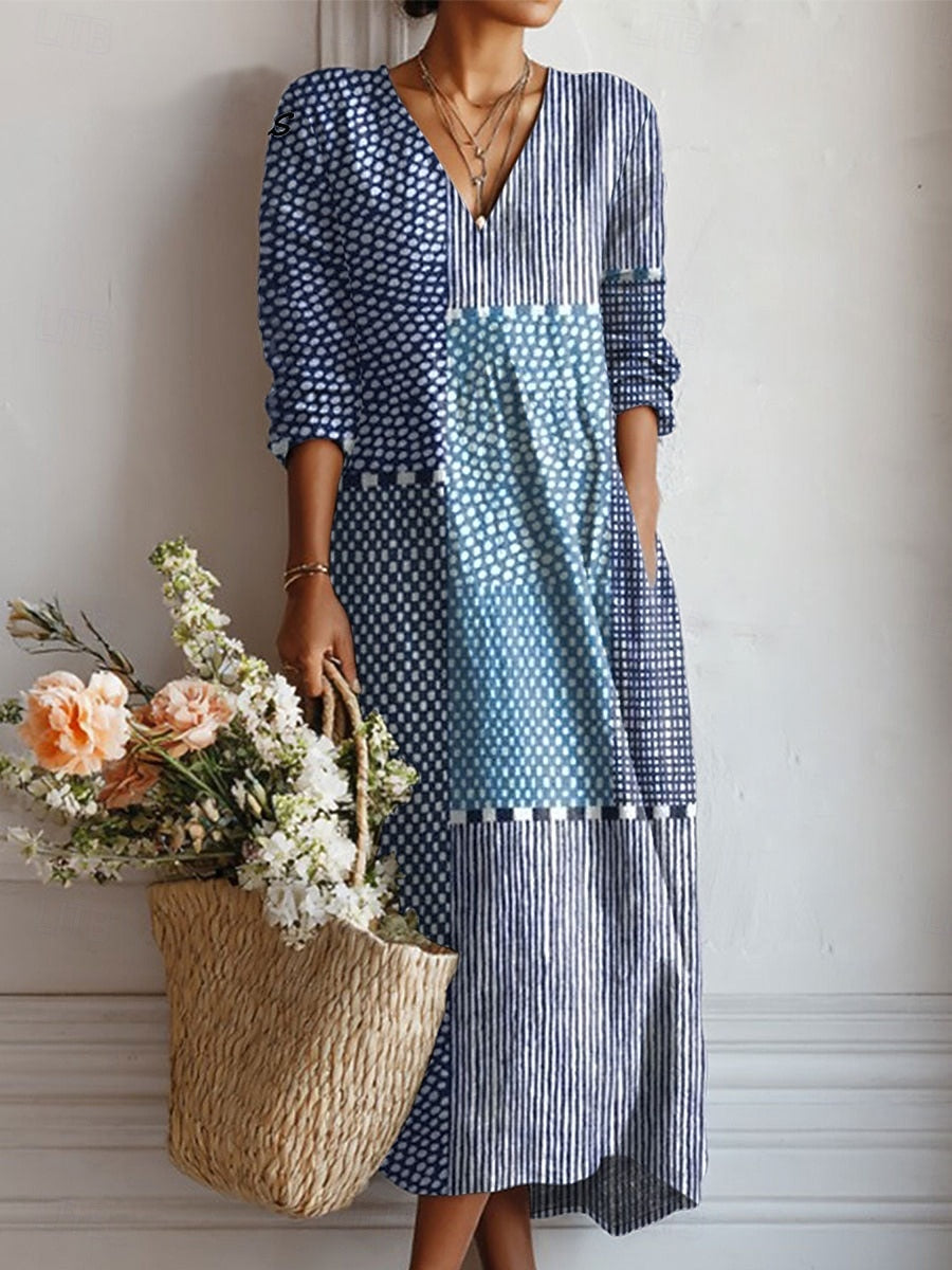 Veda Bremen Esra alltagstaugliches Komfortkleid, casual dress with a relaxed fit, soft fabric, and simple design for everyday wear.